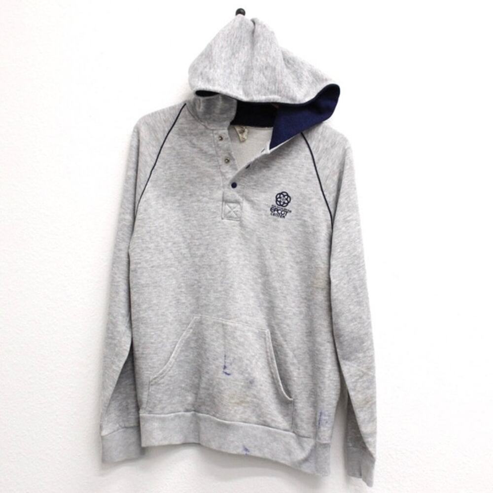 Vintage Walt Disney World Epcot Center Hooded Sweatshirt Large